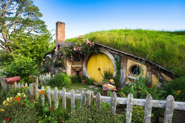 Hobbit House in the Shire, Hobbiton Movie Set, Nueva Zelanda