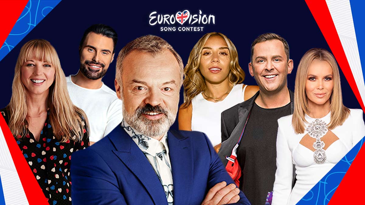 Graham Norton and the UK Eurovision 2021 presenters team