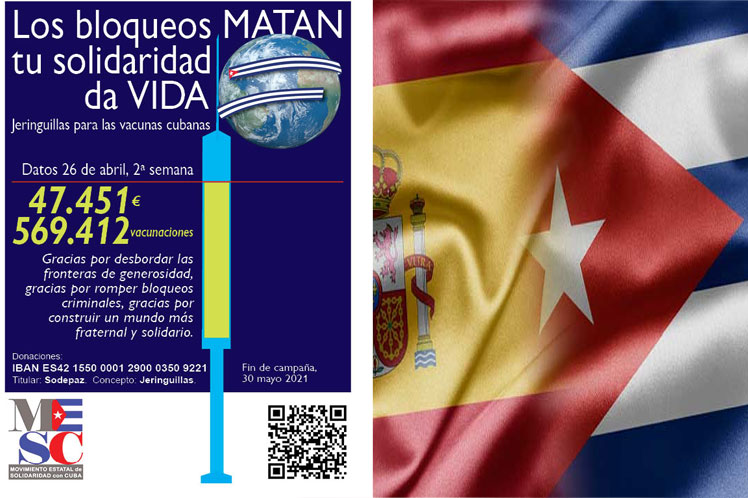Avanza en España la campaña "Inyección para Cuba" - Prensa Latina