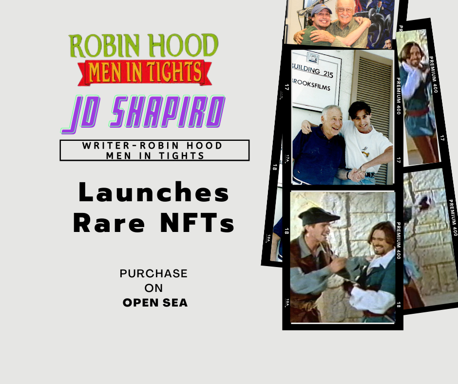 La rara película de NFT de J.D. Shapiro, escritor de Robin Hood Men In Tights llega al mercado antes de la nueva película firmada por el fallecido Stan Lee