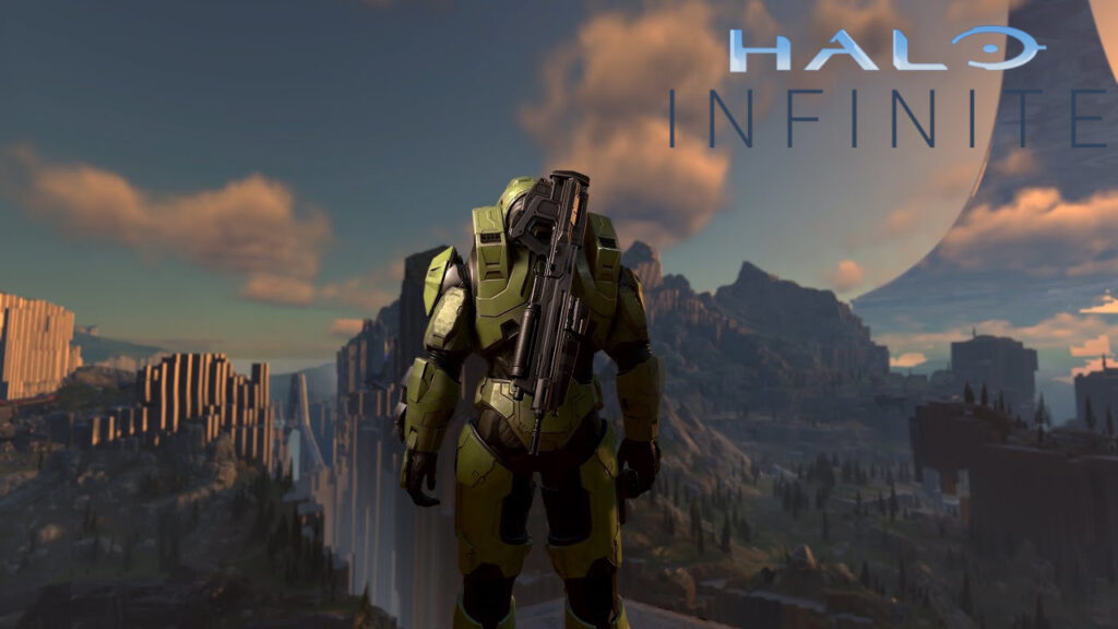 Jefe Maestro de Halo Infinite desde atrás