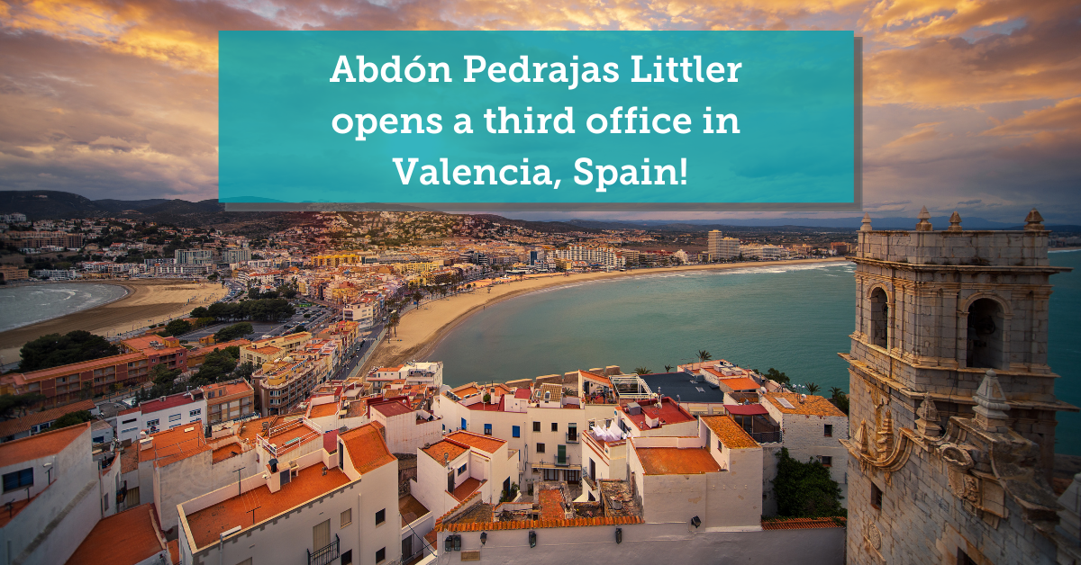 Abdoun Pedrajas Littler abrió su tercera oficina en España en el recinto de Valencia