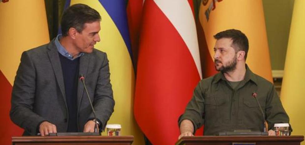 Pedro Sánchez anunció el envío de 200 toneladas de munición desde España a Ucrania