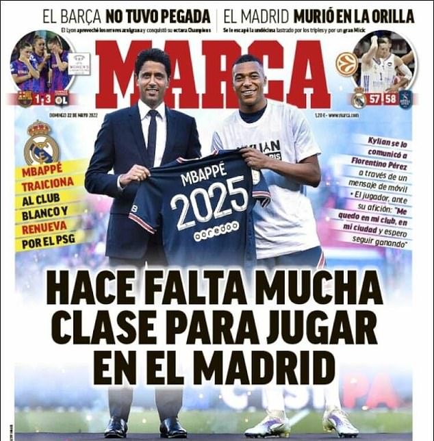 Hay un alboroto en los medios españoles, con el titular de MARCA que dice: 'Jugar en Madrid requiere muchas peleas'