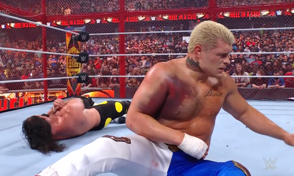Resultados de WWE Hell in a Cell: Cody Rhodes lucha con un caparazón roto contra Seth Rollins