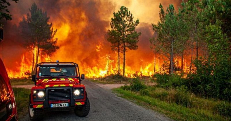 Los incendios forestales estallan en Francia y España mientras las olas de calor arrasan Europa