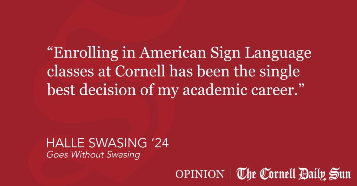 cortar |  ASL en la Universidad de Cornell: es más que solo un idioma